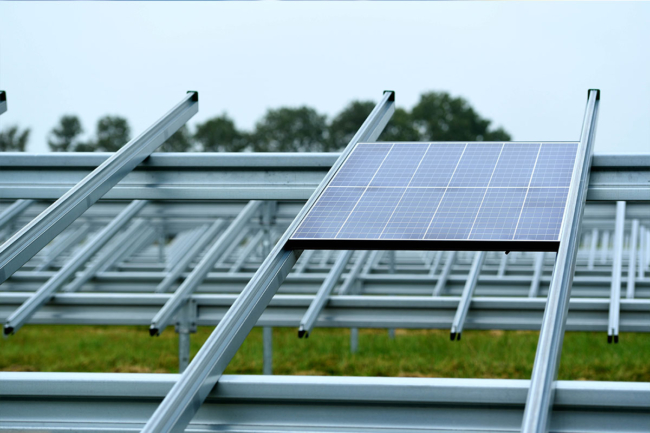 Solar Panel Frame Mount: Solar Panel Farms | Venture Steel Group